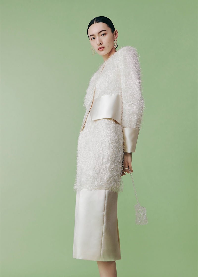 French elegant style half jacket & skirt - Vera Lumina