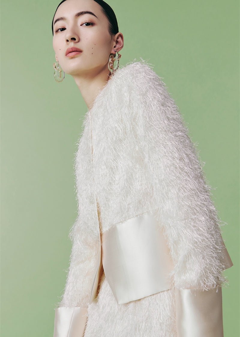 French elegant style half jacket & skirt - Vera Lumina