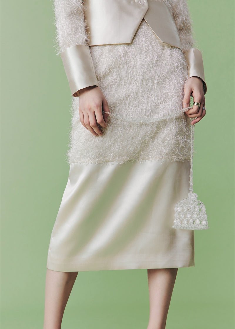 French elegant style half jacket & skirt - Vera Lumina