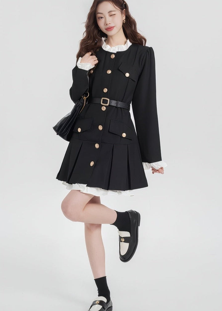 FRENCH RETRO MINI DRESS - Vera Lumina