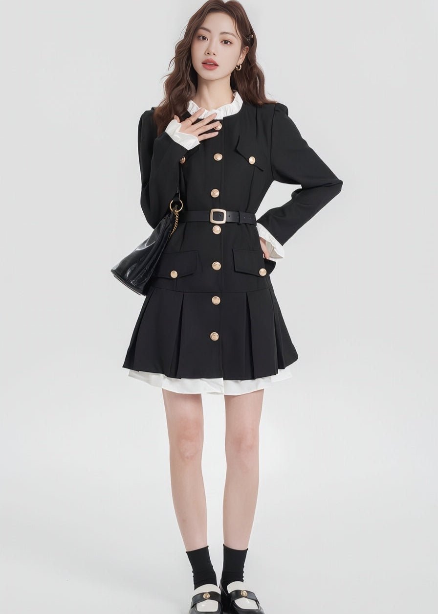 FRENCH RETRO MINI DRESS - Vera Lumina