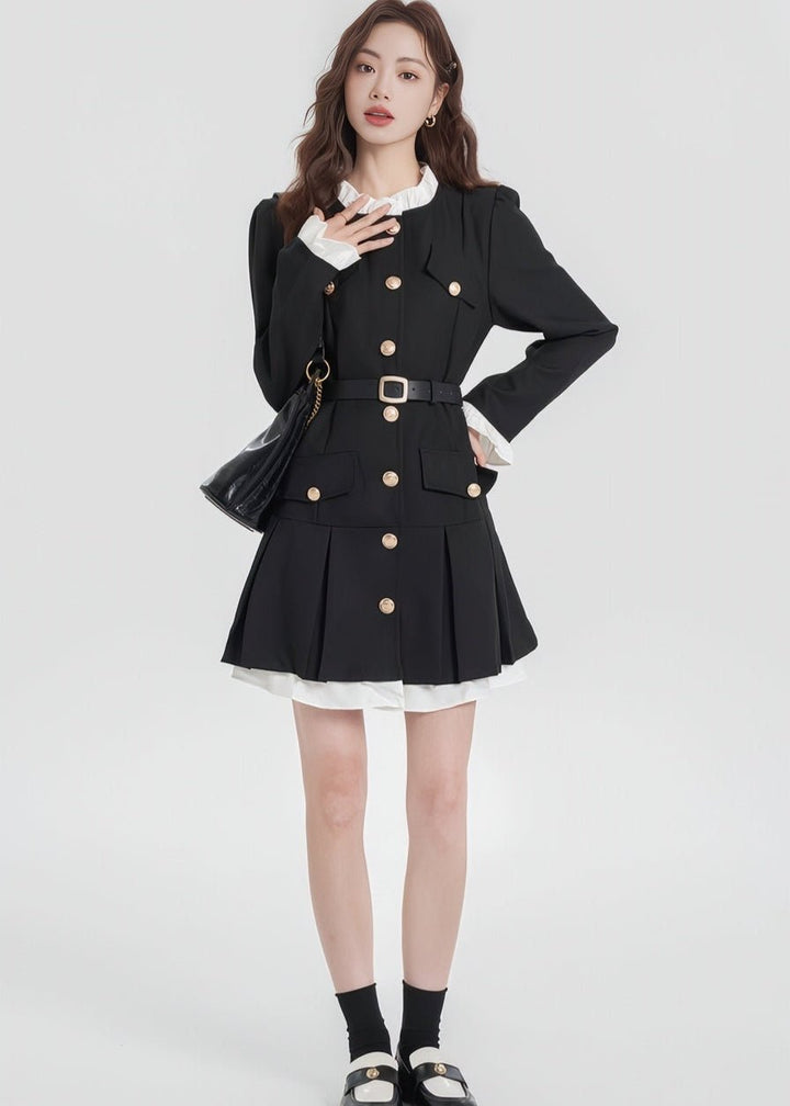 FRENCH RETRO MINI DRESS - Vera Lumina