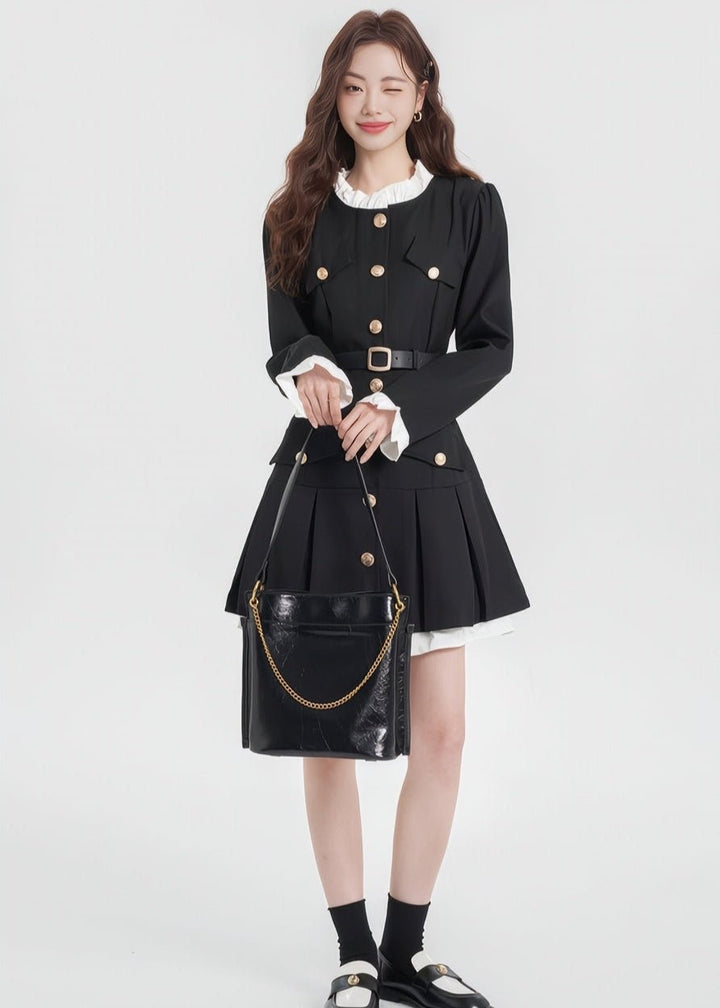 FRENCH RETRO MINI DRESS - Vera Lumina