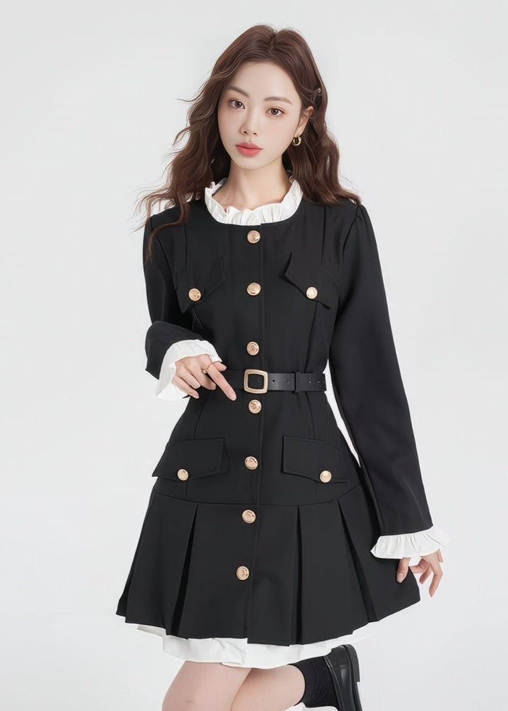 FRENCH RETRO MINI DRESS - Vera Lumina