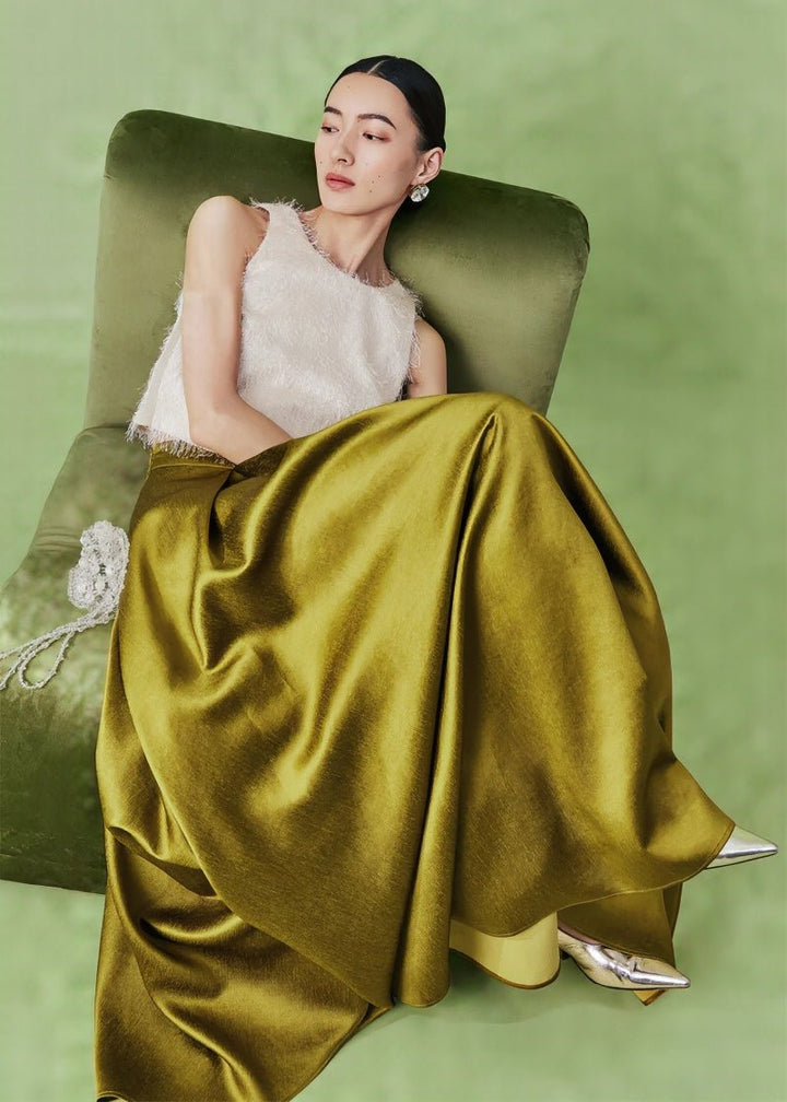 French satin skirt & tops - Vera Lumina