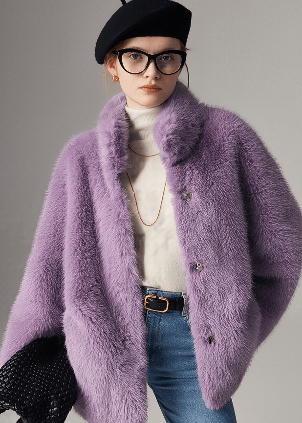 FUZZY BLOOM JACKET - Vera Lumina