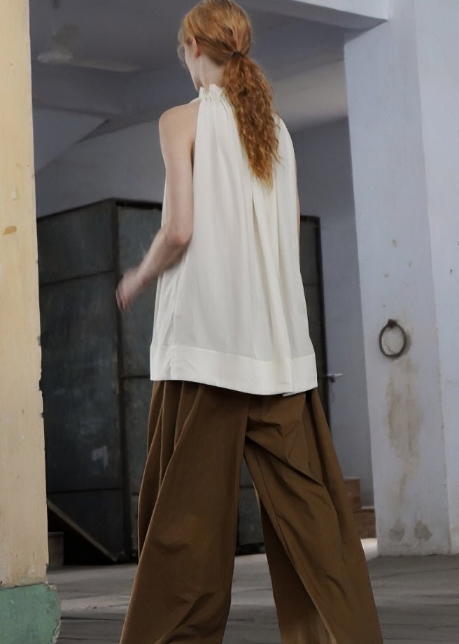 GATHERED HALTER DRAPE TOP - Vera Lumina