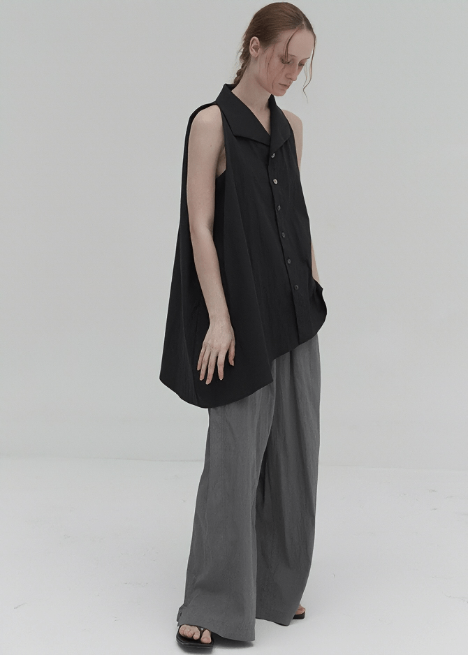 GATHERED WAIST PALAZZO PANTS - Vera Lumina