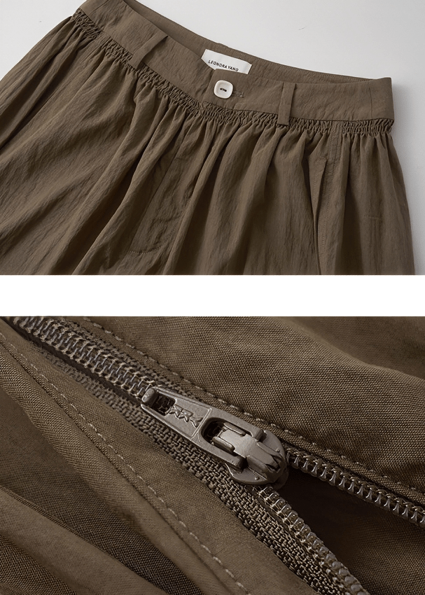 GATHERED WAIST PALAZZO PANTS - Vera Lumina