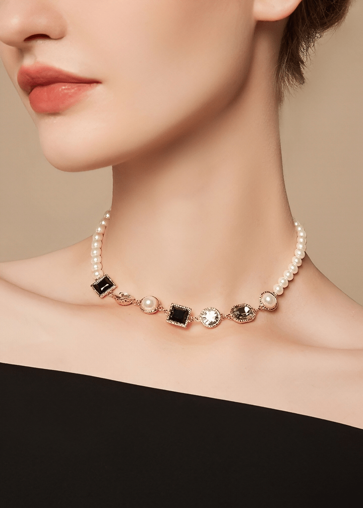 GEOMETRIC ARCADIA CHOKER NECKLACE - Vera Lumina