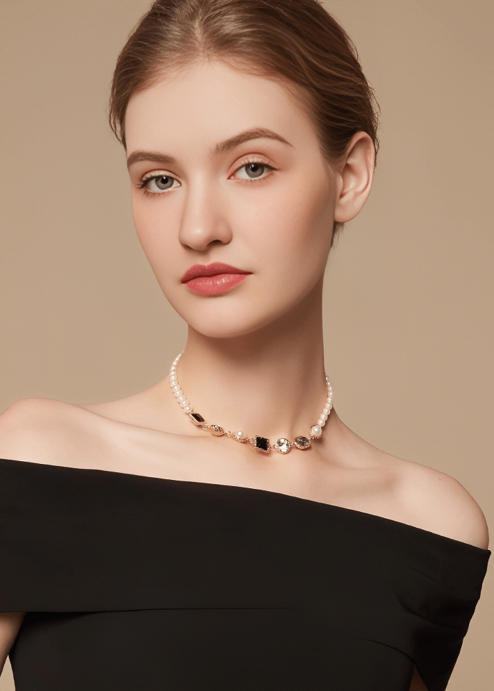 GEOMETRIC ARCADIA CHOKER NECKLACE - Vera Lumina