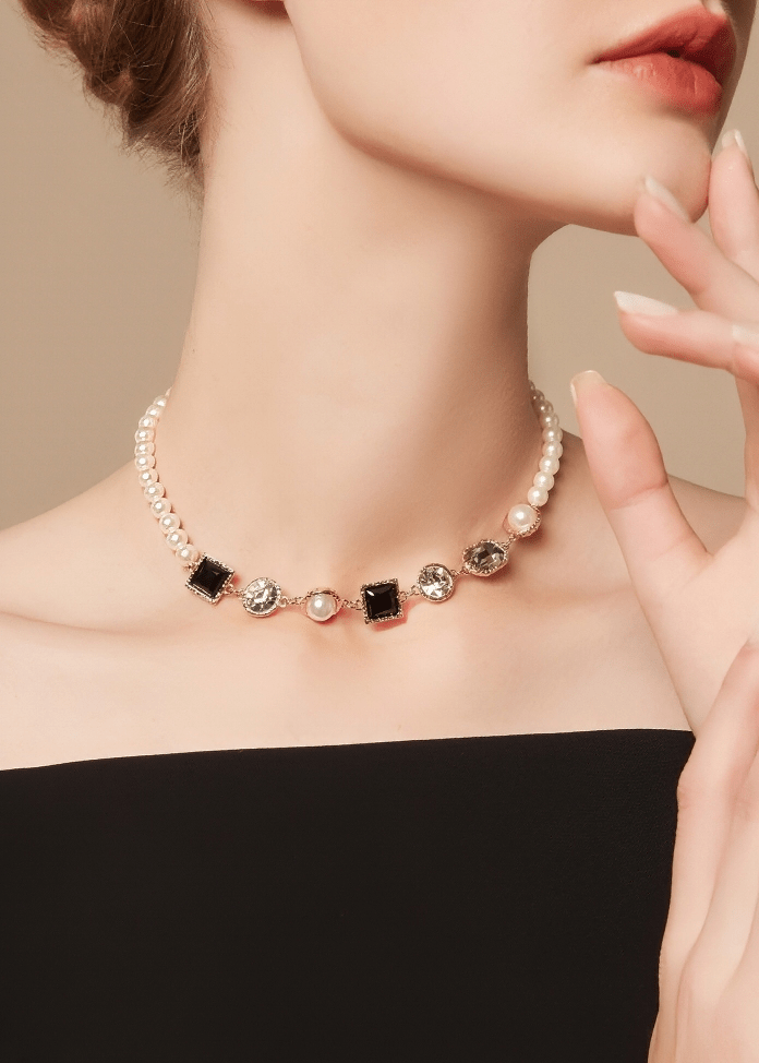 GEOMETRIC ARCADIA CHOKER NECKLACE - Vera Lumina