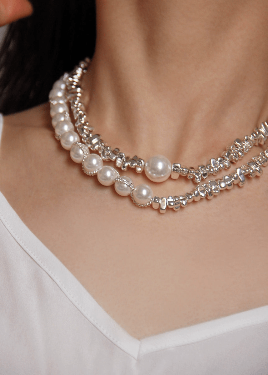 Geometric Irregular Necklace & bracelet - Vera Lumina