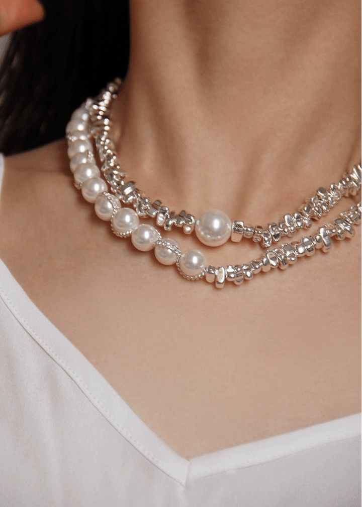Geometric Irregular Necklace & bracelet - Vera Lumina