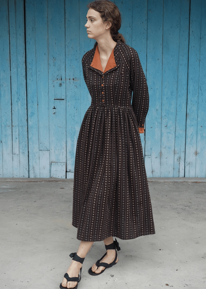GEOMETRIC MIDI DRESS - Vera Lumina