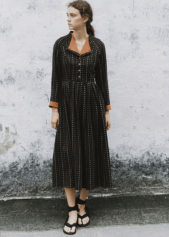GEOMETRIC MIDI DRESS - Vera Lumina