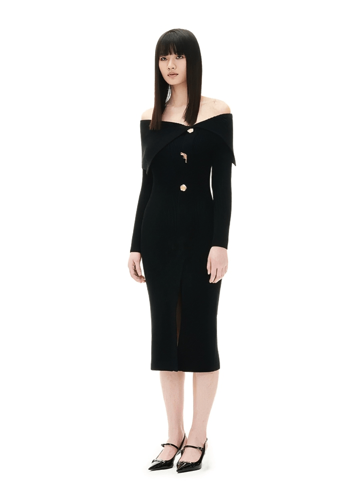 gun rose knit dress - Vera Lumina