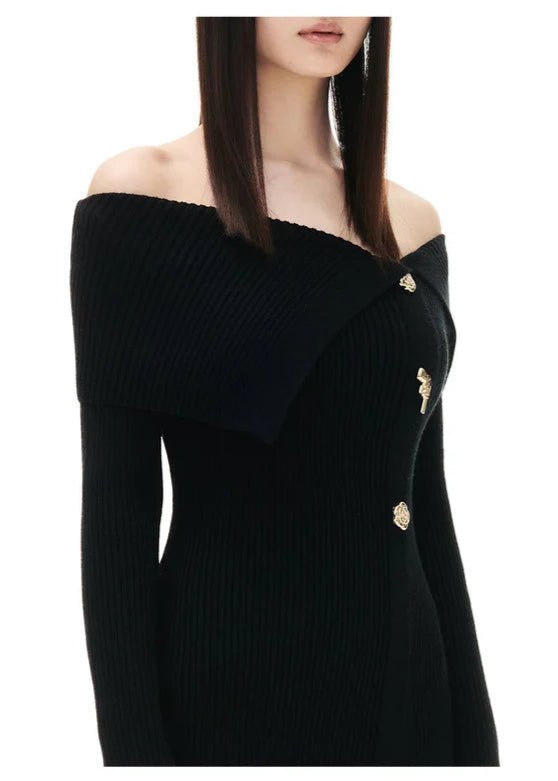 gun rose knit dress - Vera Lumina