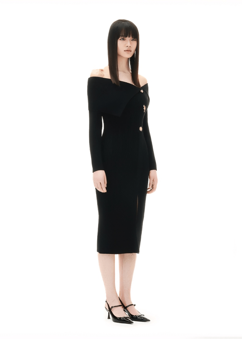 gun rose knit dress - Vera Lumina