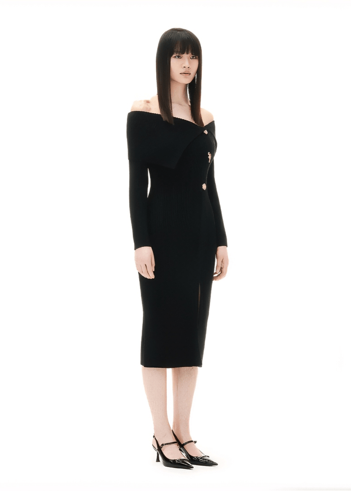 gun rose knit dress - Vera Lumina