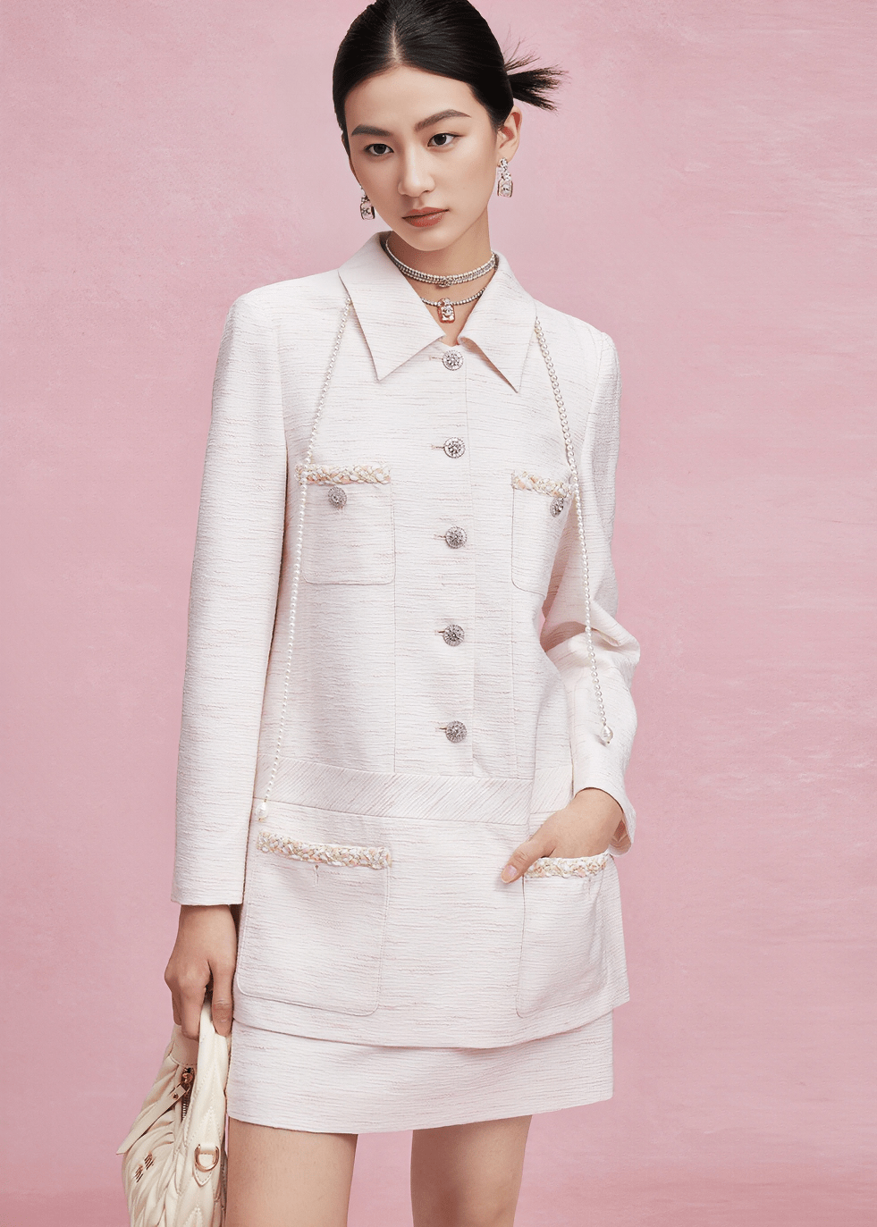 HAUTE POCKET TWEED JACKET - Vera Lumina