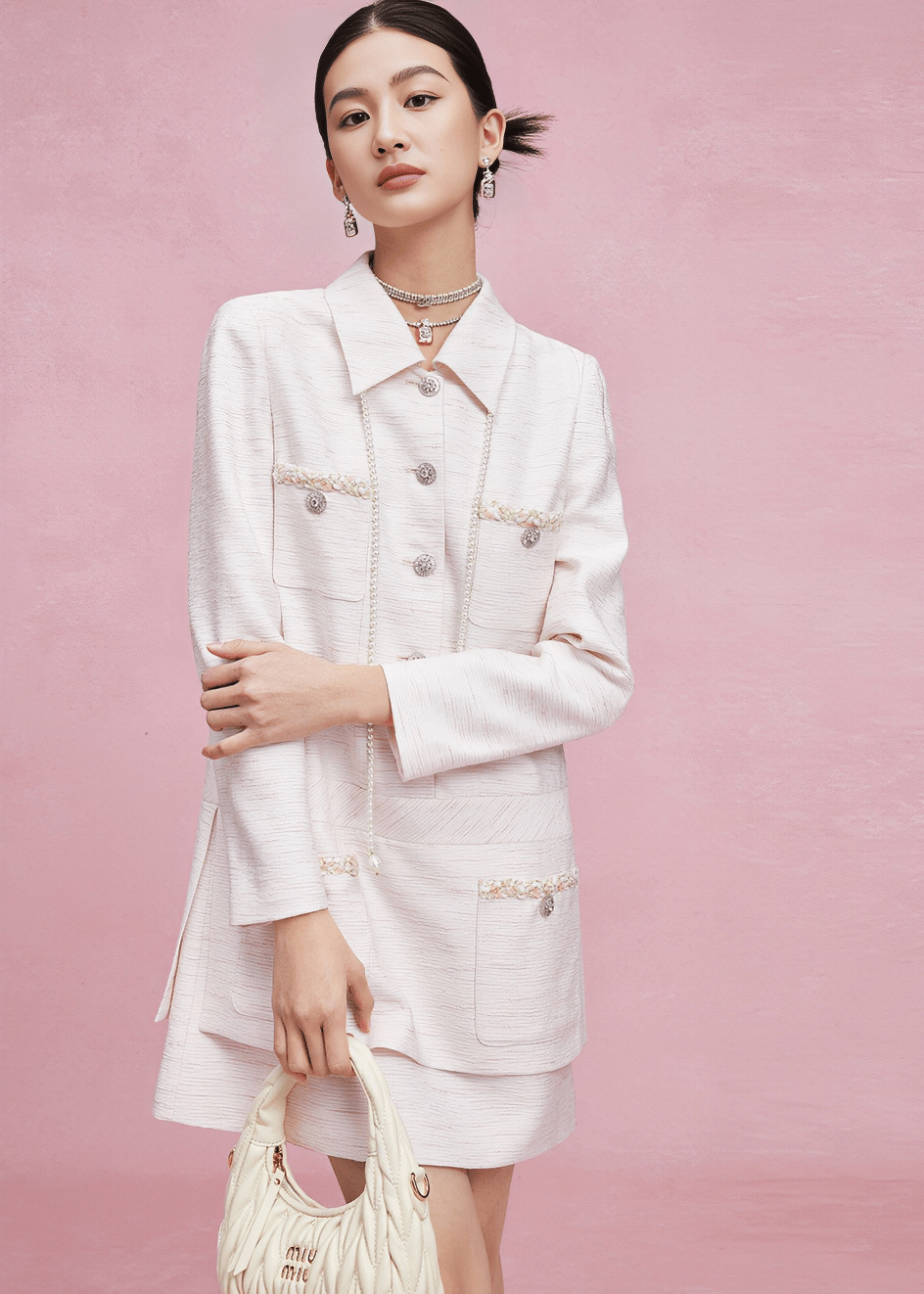 HAUTE POCKET TWEED JACKET - Vera Lumina