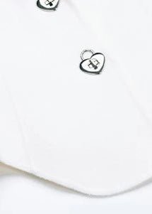 heart lock woolen short coat - Vera Lumina