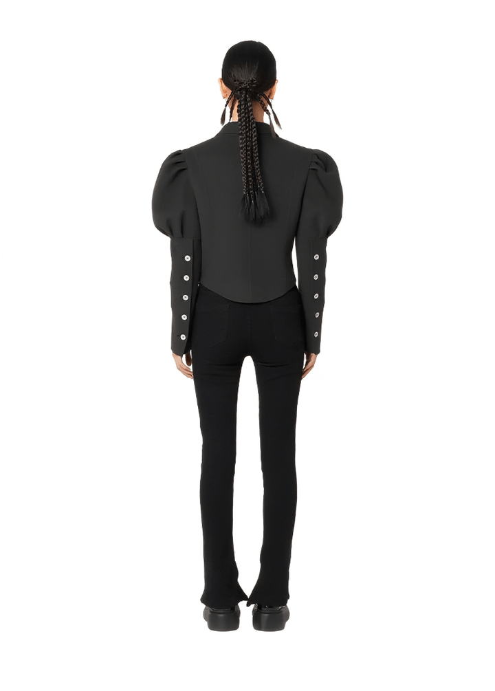 heart lock woolen short coat - Vera Lumina