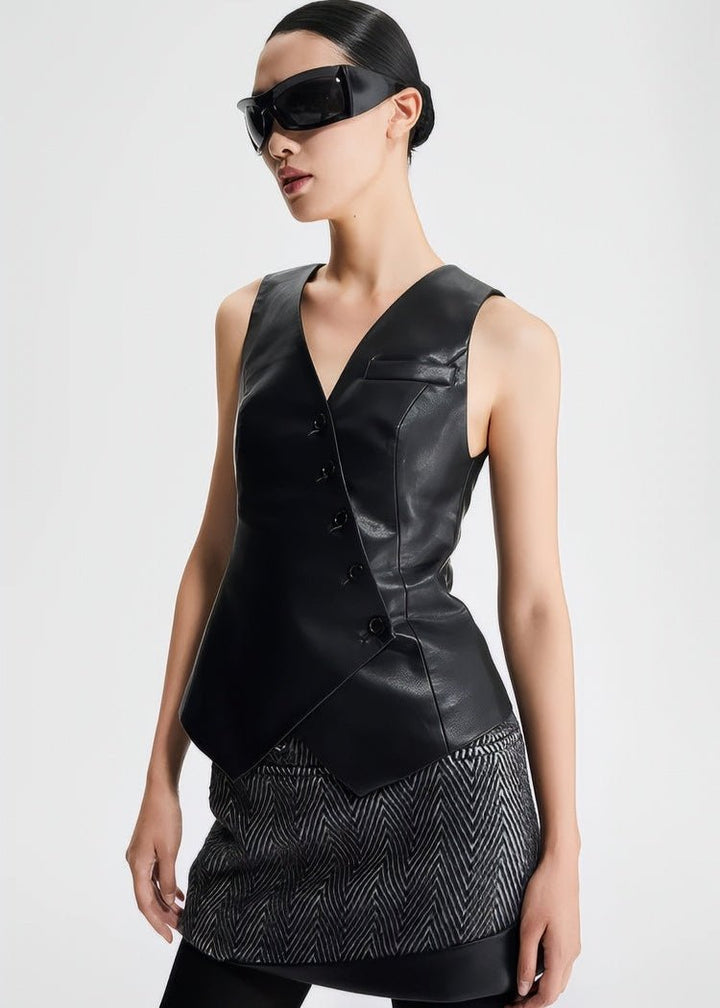 HERRINGBONE WINTER A - LINE short mini SKIRT - Vera Lumina