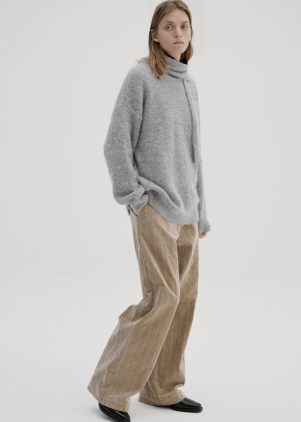 HIGH WAIST PLEATED WIDE LEG TROUSERS - Vera Lumina