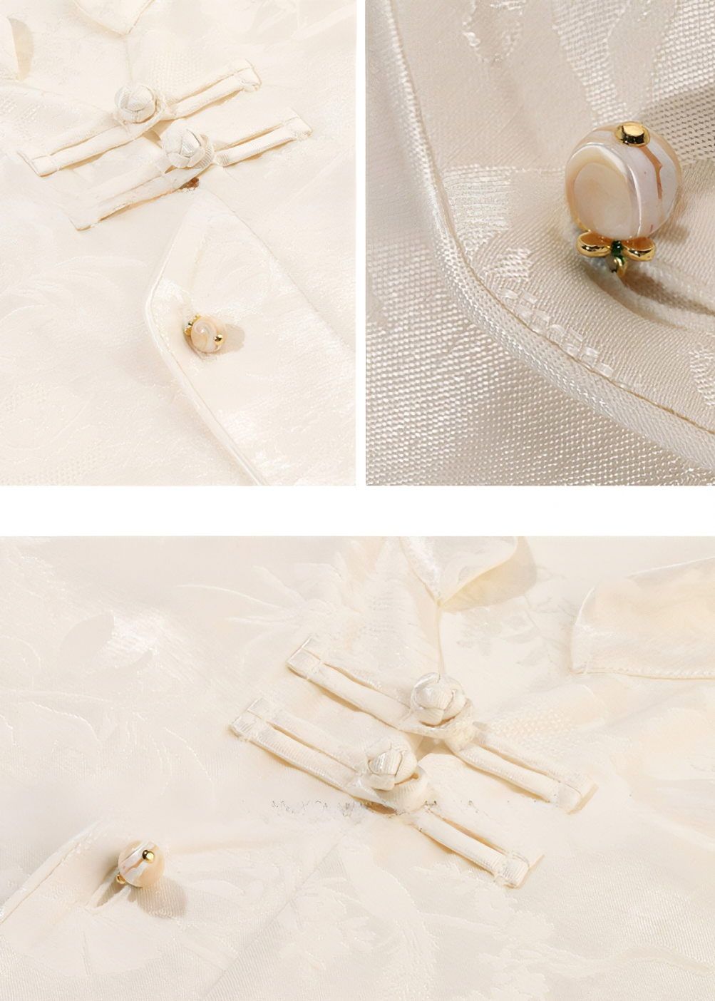 MANDARIN COLLAR JACQUARD SHIRT
