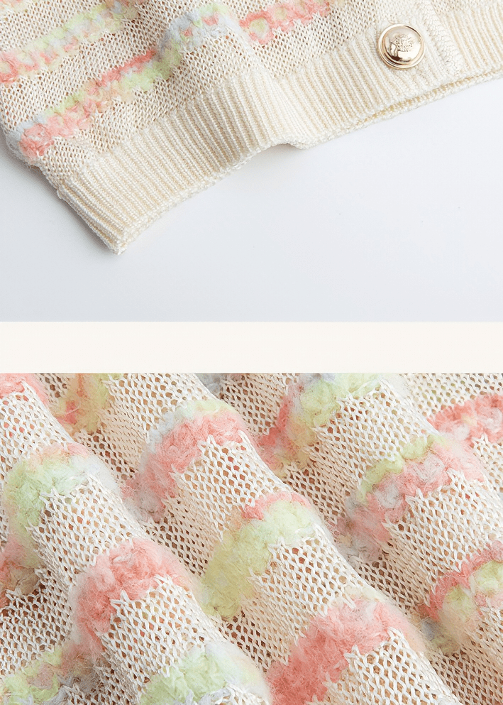 IMPRESSIONIST STRIPE CARDIGAN - Vera Lumina