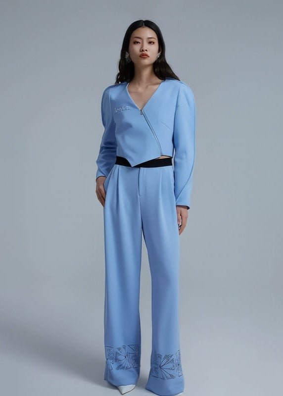 irregular blazer asymmetic luxury top - Vera Lumina