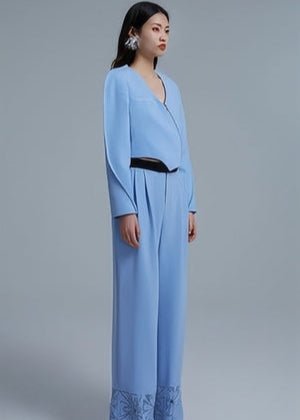 irregular blazer asymmetic luxury top - Vera Lumina
