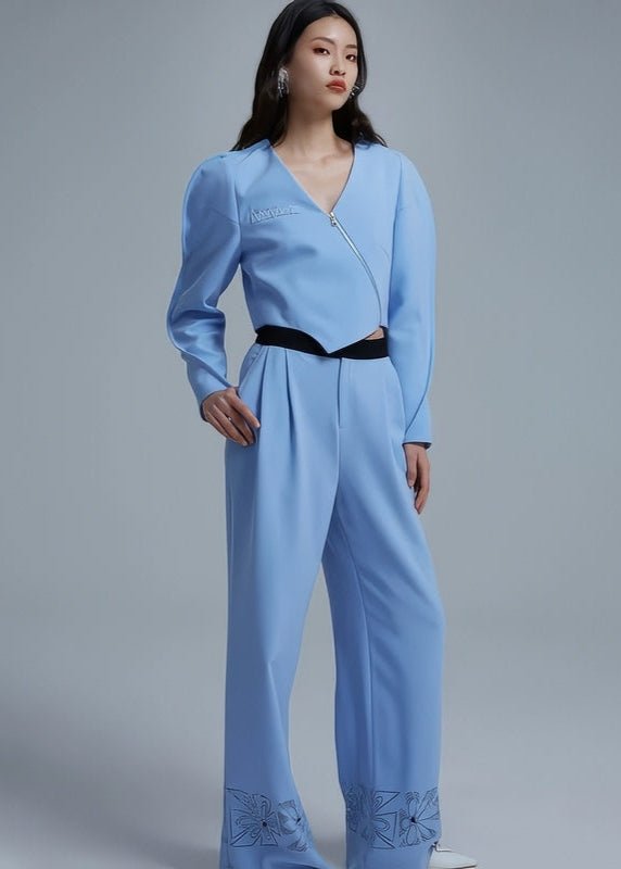 irregular blazer asymmetic luxury top - Vera Lumina
