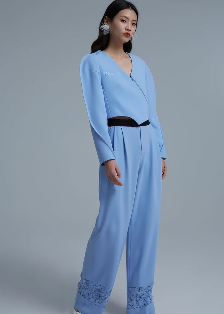 irregular blazer asymmetic luxury top - Vera Lumina