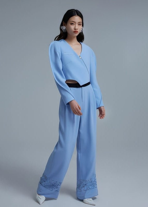 irregular blazer asymmetic luxury top - Vera Lumina
