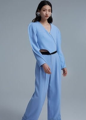 irregular blazer asymmetic luxury top - Vera Lumina