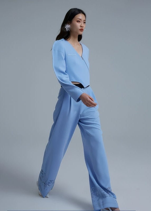 irregular blazer asymmetic luxury top - Vera Lumina