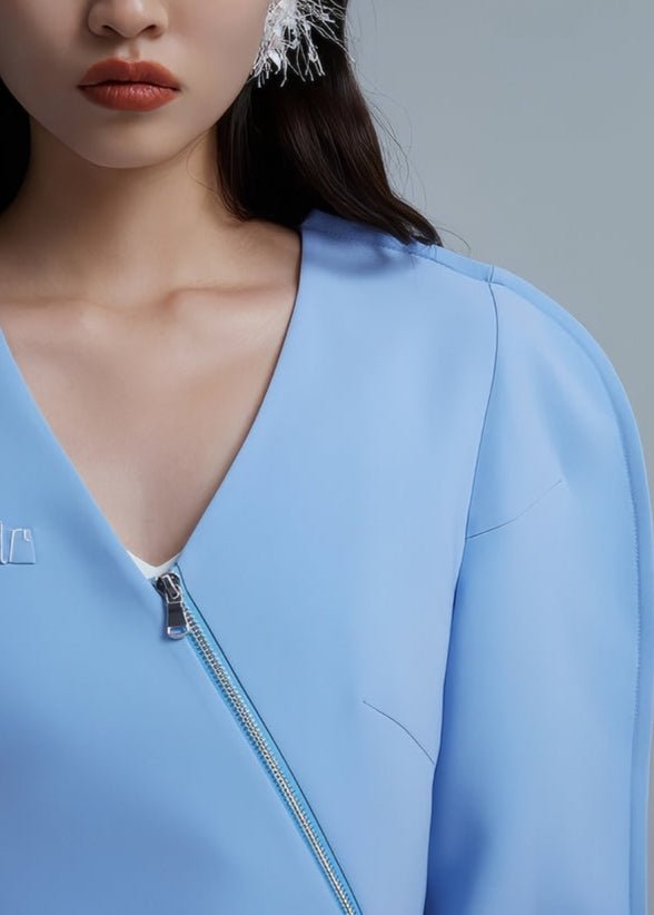 irregular blazer asymmetic luxury top - Vera Lumina