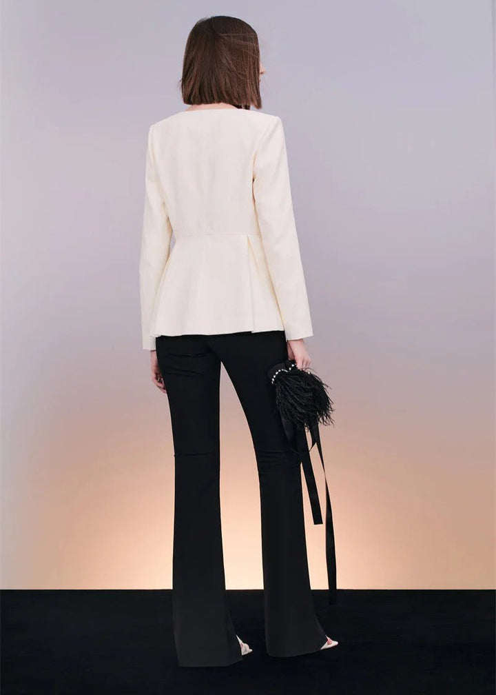 jacquard square collar jacket & pant - Vera Lumina