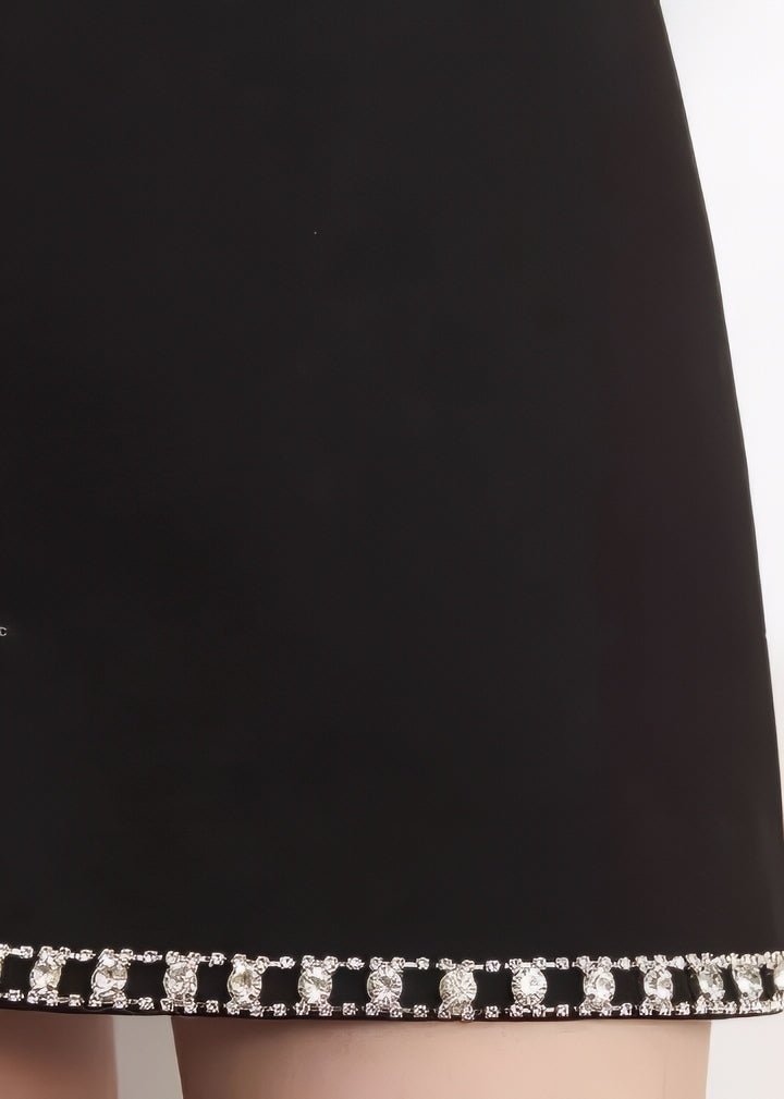 Jeweled Line Tight Mini Skirt & Tops - Vera Lumina