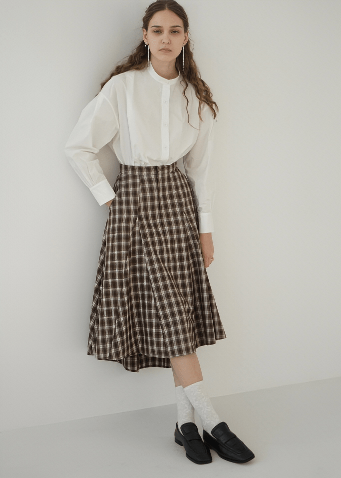 KINETIC PLAID SKIRT - Vera Lumina