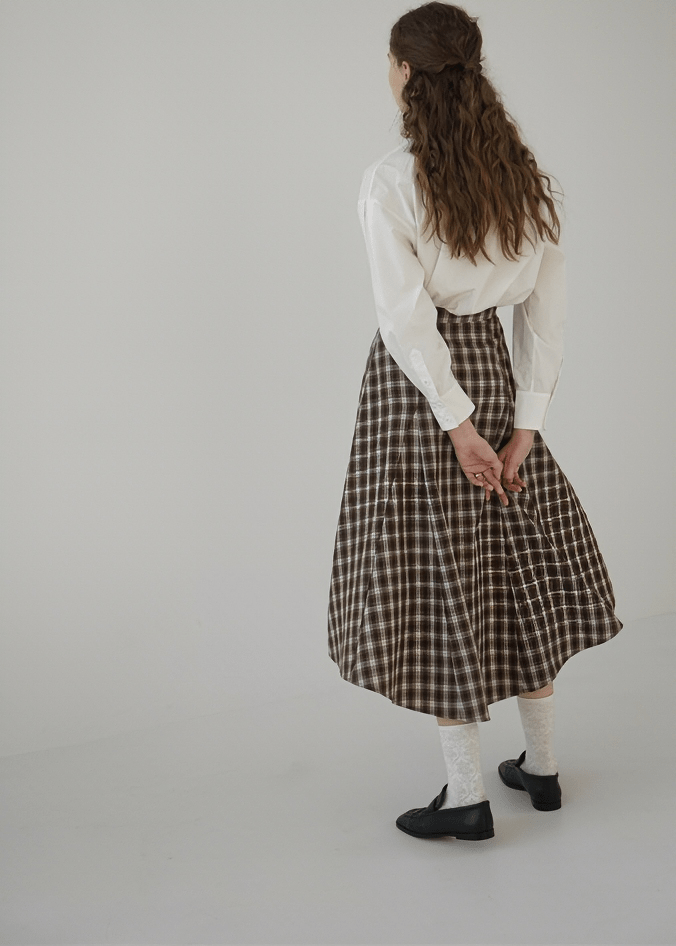 KINETIC PLAID SKIRT - Vera Lumina