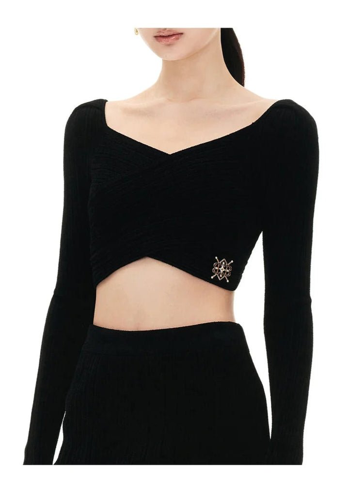 Knit skirt & cropped tops - Vera Lumina