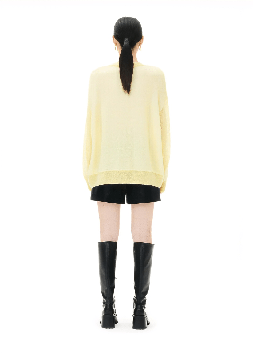 Knitted Jumper Wool Mohair pullover - Vera Lumina