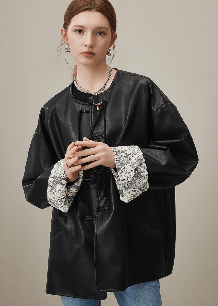 LACE CUFF TOGGLE JACKET - Vera Lumina
