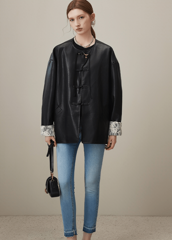 LACE CUFF TOGGLE JACKET - Vera Lumina