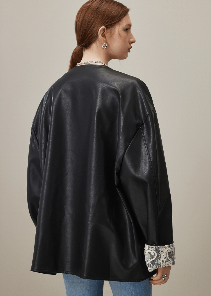 LACE CUFF TOGGLE JACKET - Vera Lumina