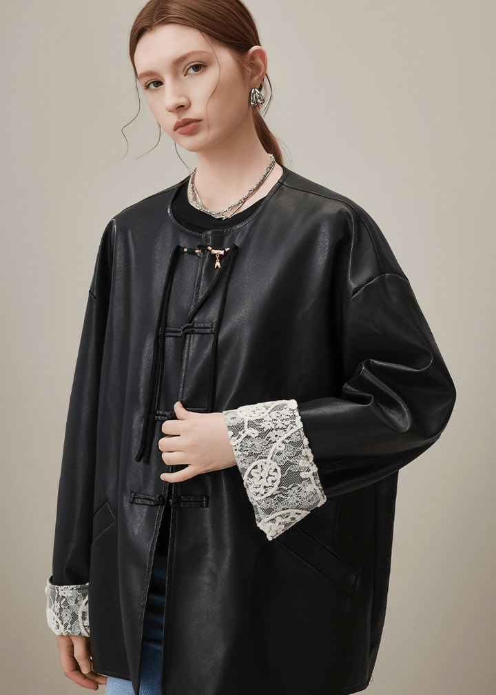 LACE CUFF TOGGLE JACKET - Vera Lumina